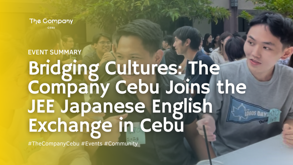 Bridging Cultures: The Company Cebu Joins the JEE Japanese English Exchange in Cebu