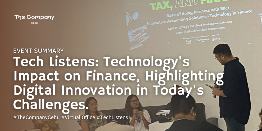 Tech Listens: Accounting, Tax, and Finance