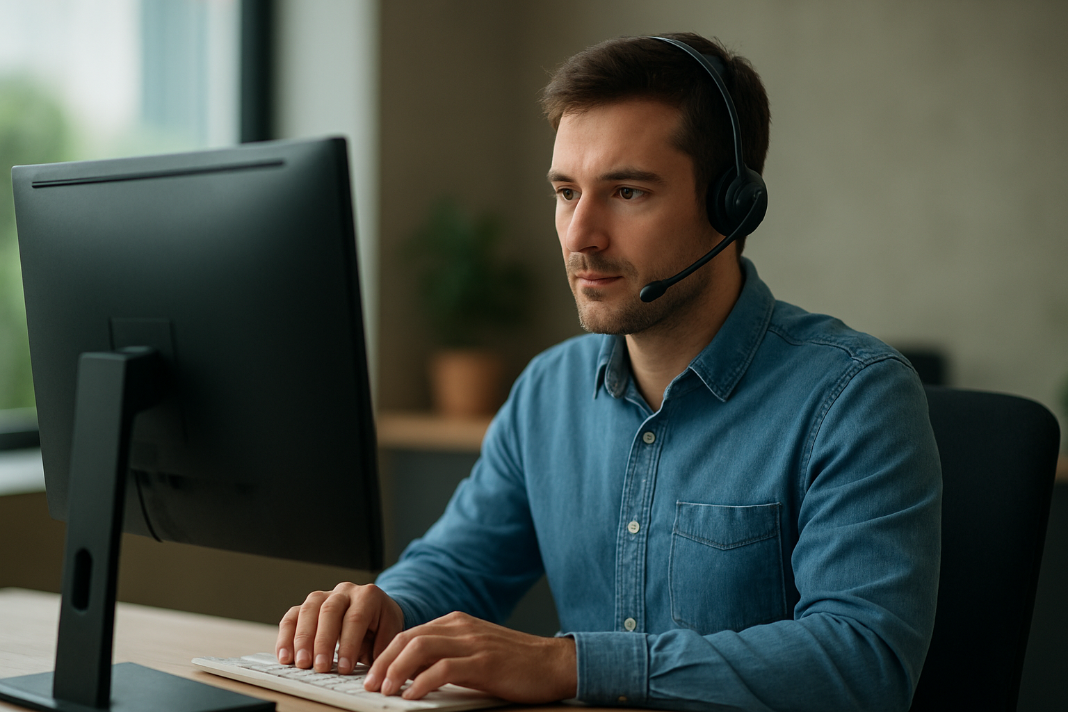 Production monitoring associate closely monitoring the operation