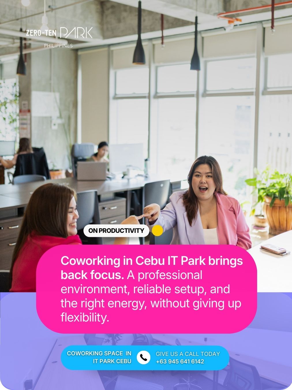 working from home coworking space cebu IT park