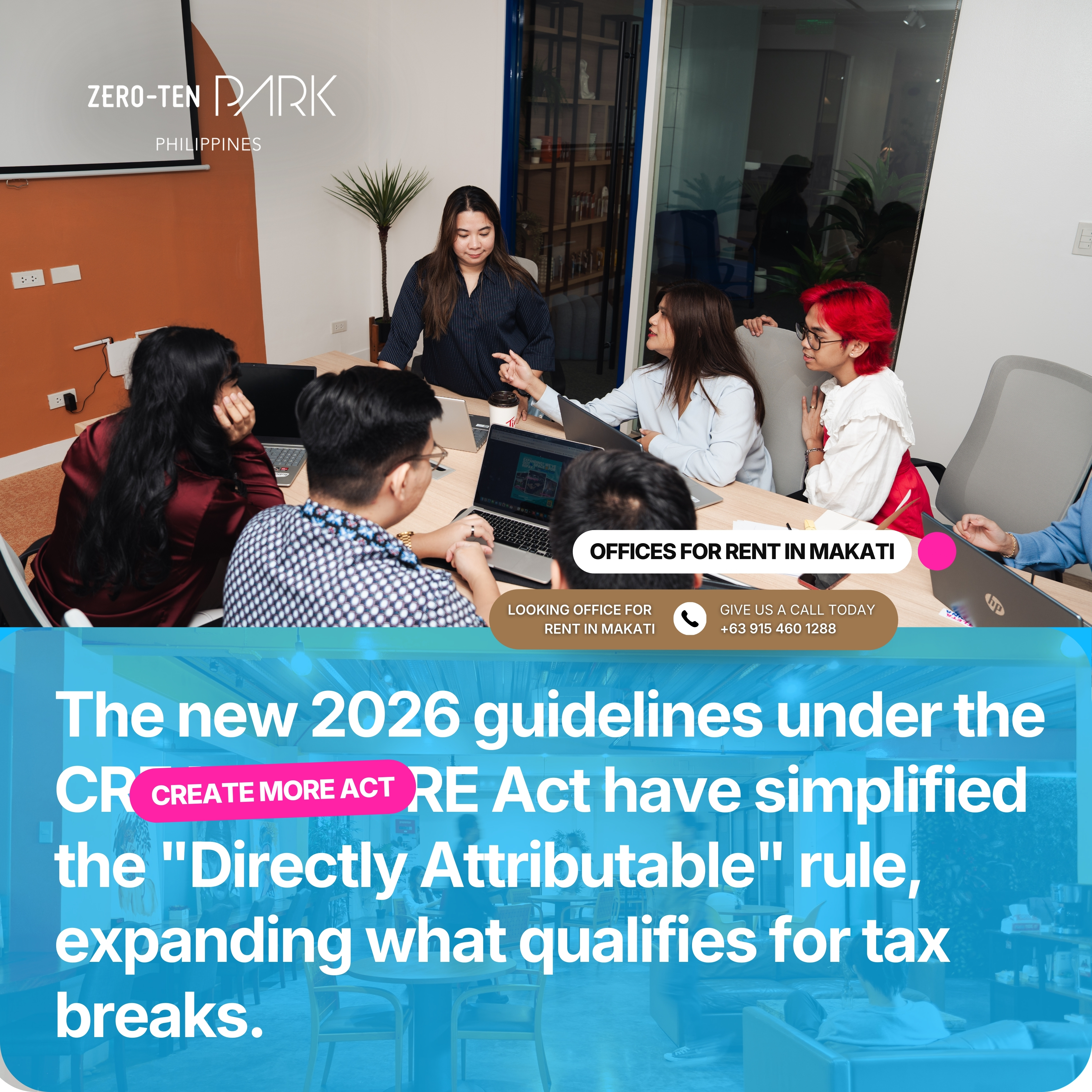 Executive Office Spaces for Rent in Makati - Zero-Ten Park Makati