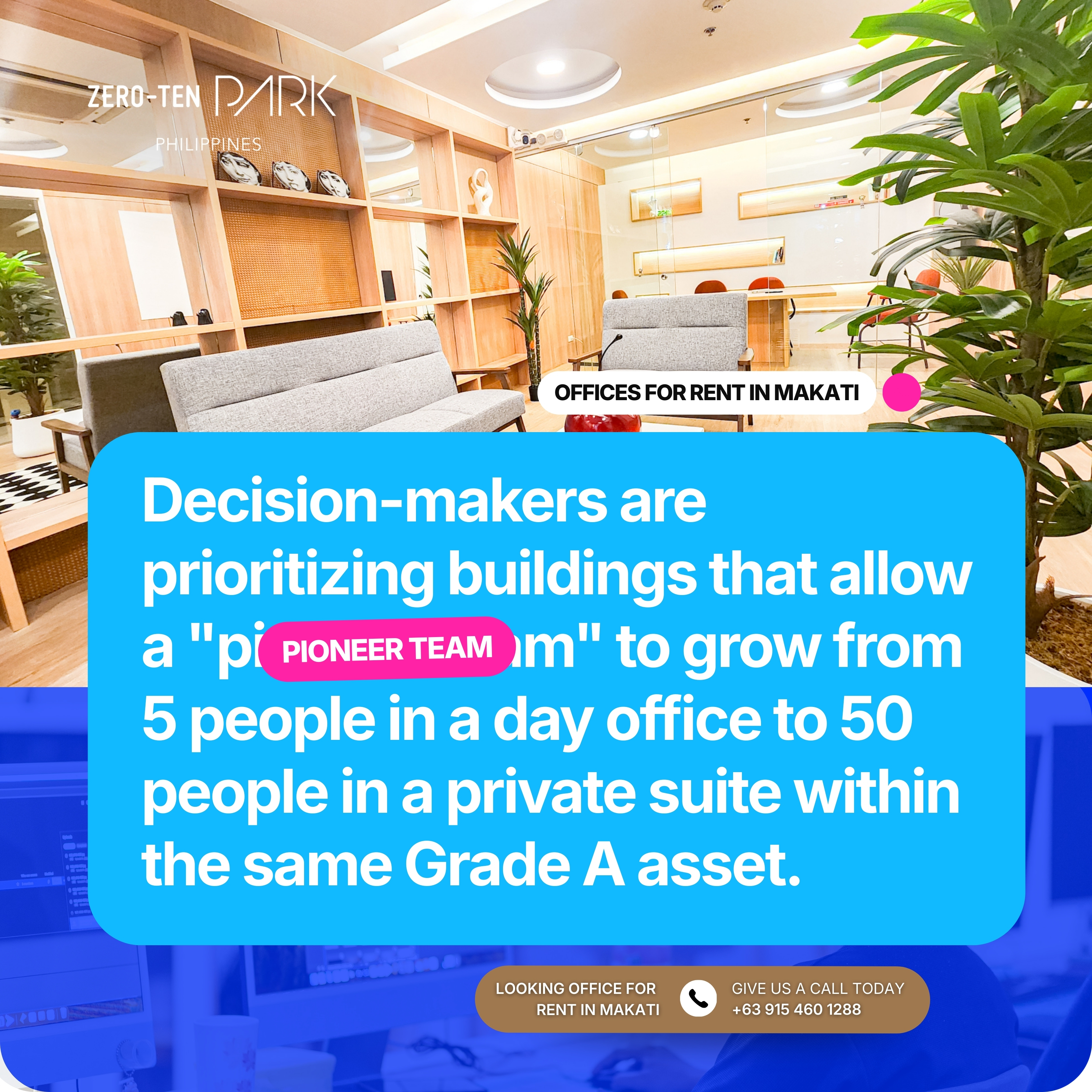 Flexible Daily Workspaces - Premium Day Offices for Rent in Makati - Zero-Ten Park Philippines Makati (4) Flexible Daily Workspaces: Premium Day Offices for Rent in Makati