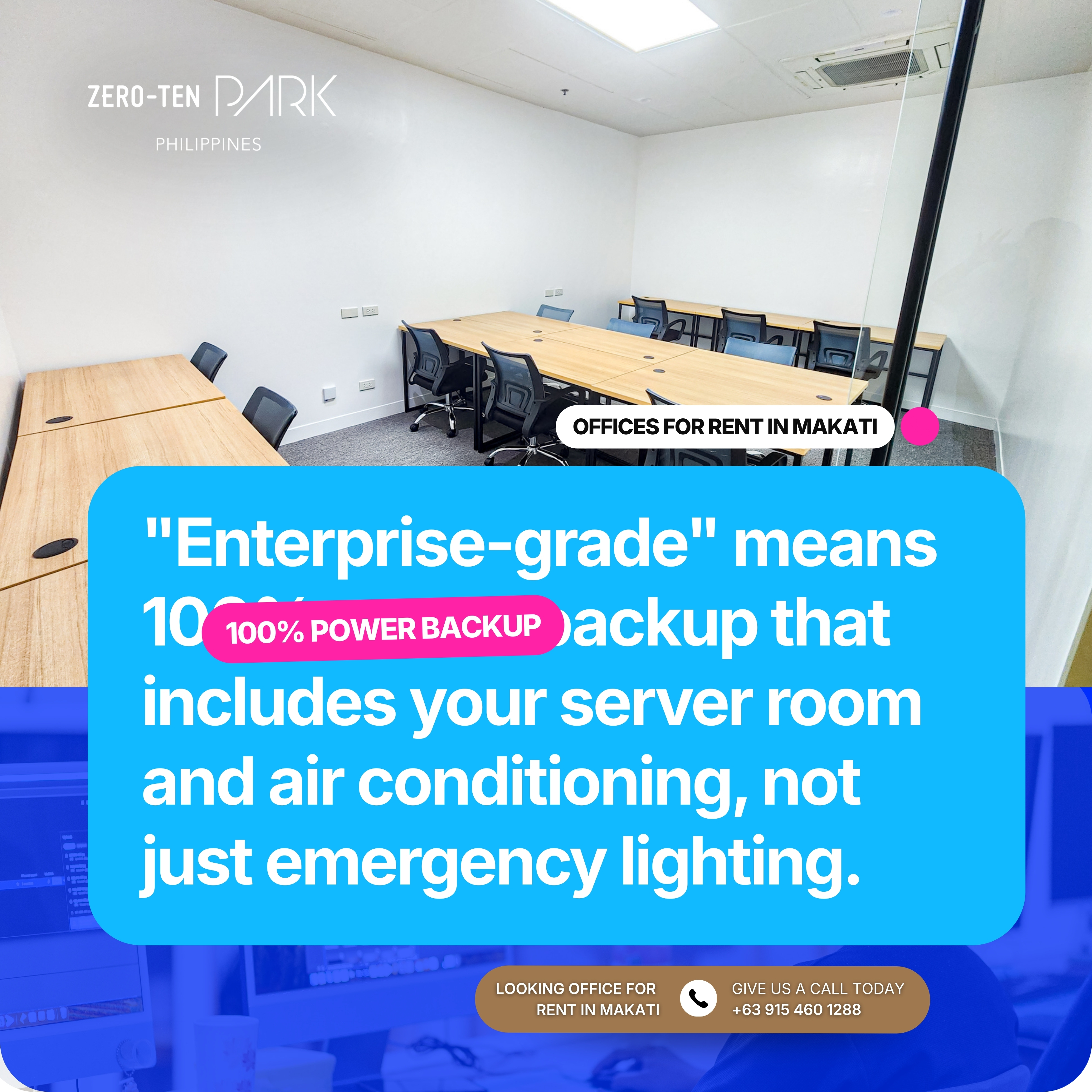 Scalable Enterprise Offices for Rent in Makati - Zero-Ten Park Makati