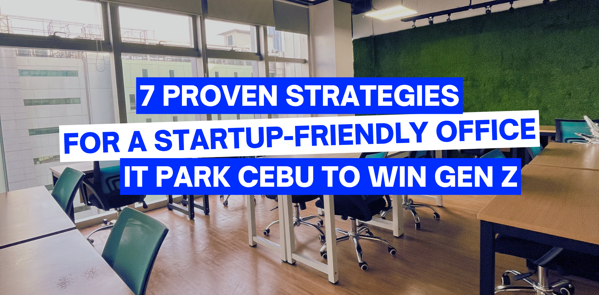 A high-end Startup-Friendly Office IT Park Cebu featuring minimalist design, ergonomic dual-monitor setups, and a vibrant professional community.