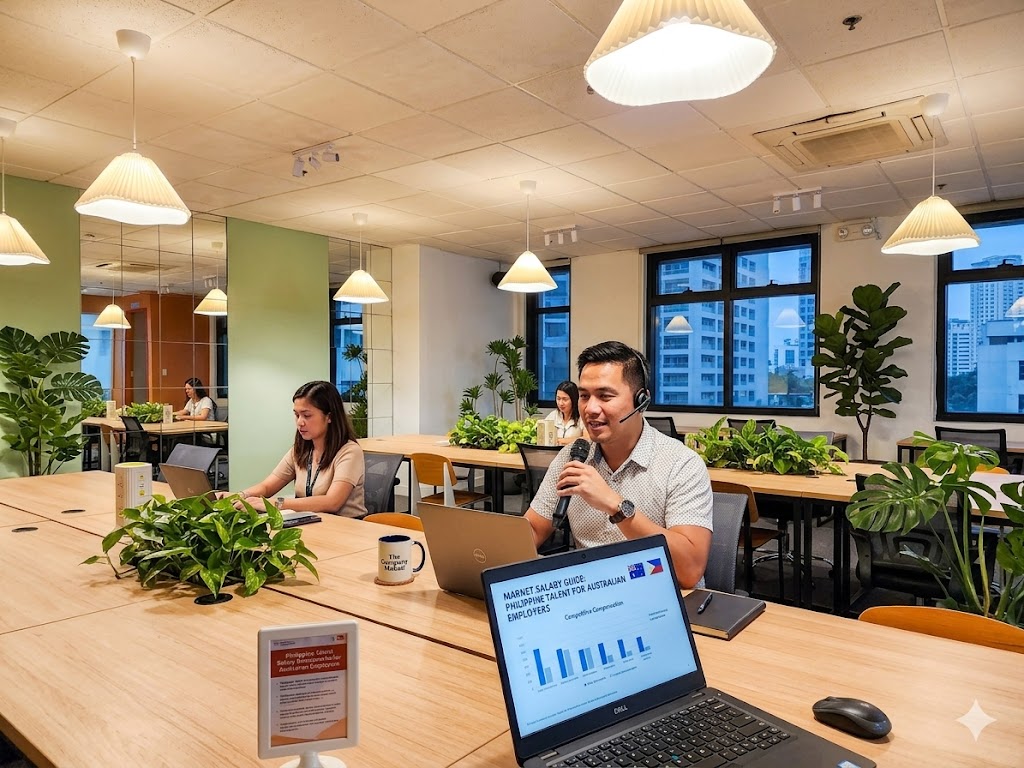 Filipino HR professional in a cross-cultural team meeting