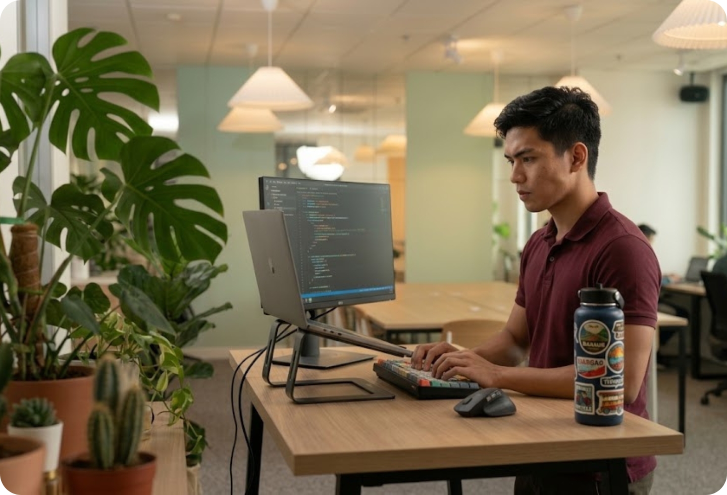 Filipino employee working with confidence under an Employer of Record Philippines