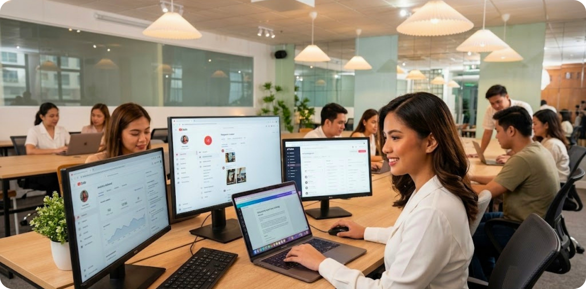 Reception and coworking area at the Makati event space in Legazpi Village