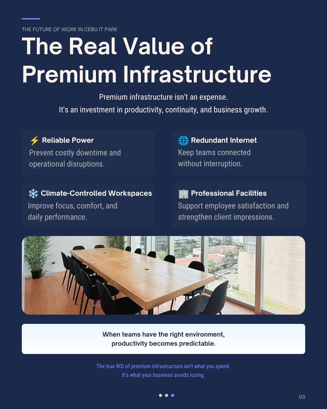 Slide 3 - Premium Infrastructure Value