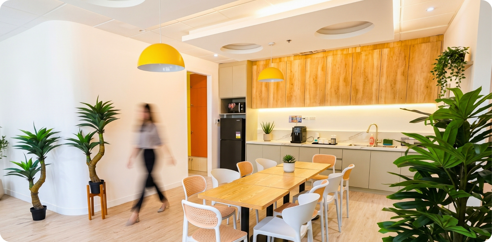Furnished private office interior for rent in Makati at Zero-Ten Park