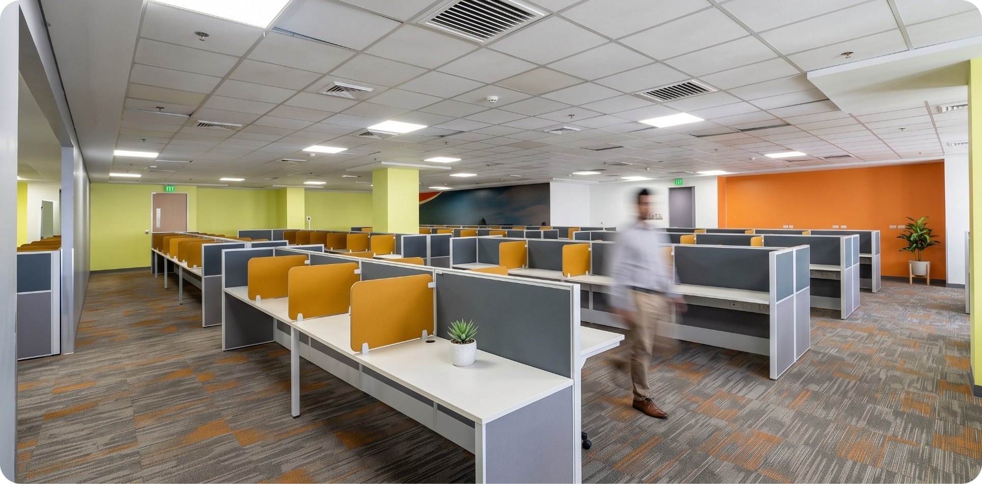 BPO swing space workstations at Zero-Ten Park Cebu IT Park