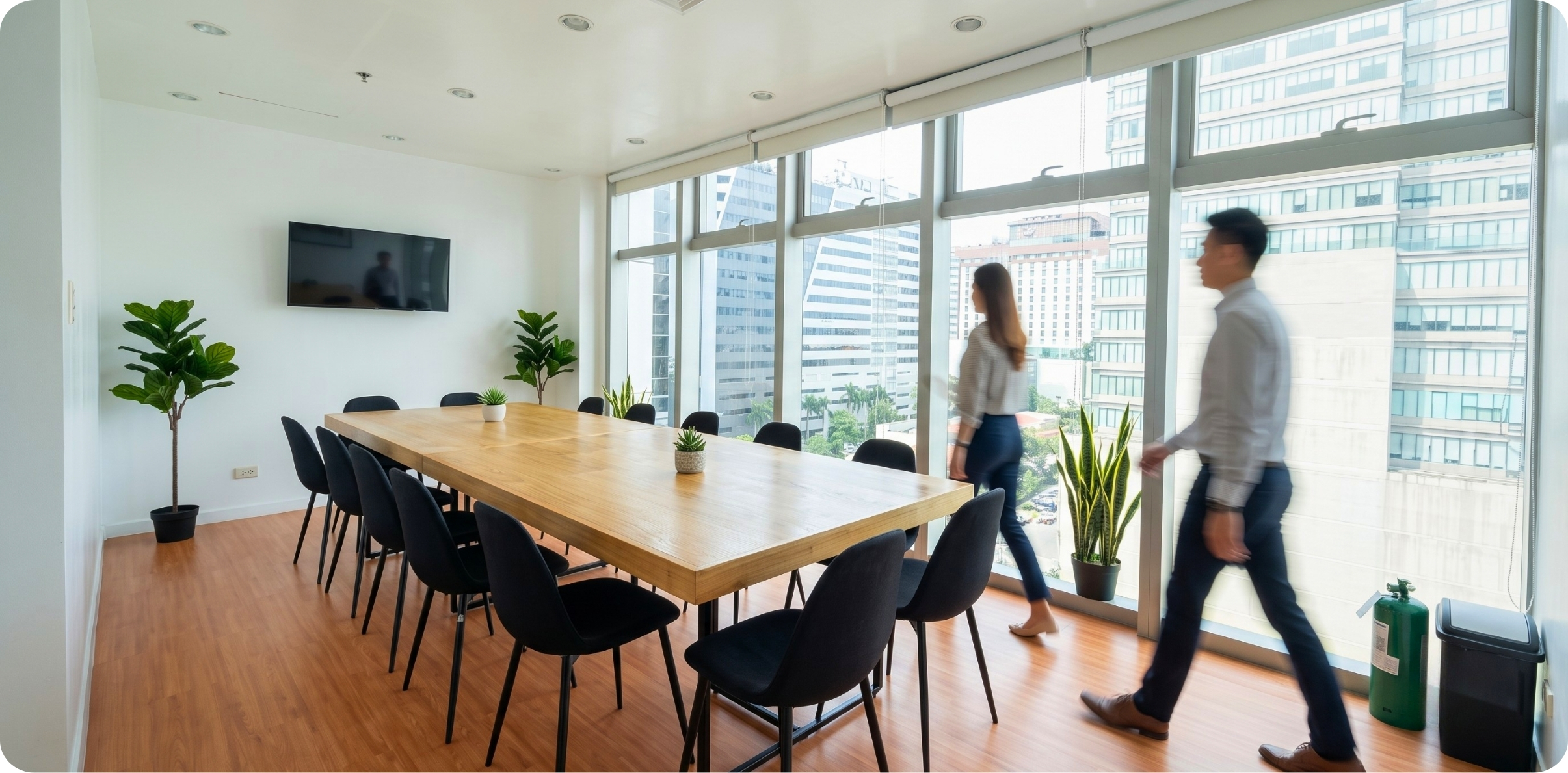 Meeting room at Zero-Ten Park Cebu IT Park with city views