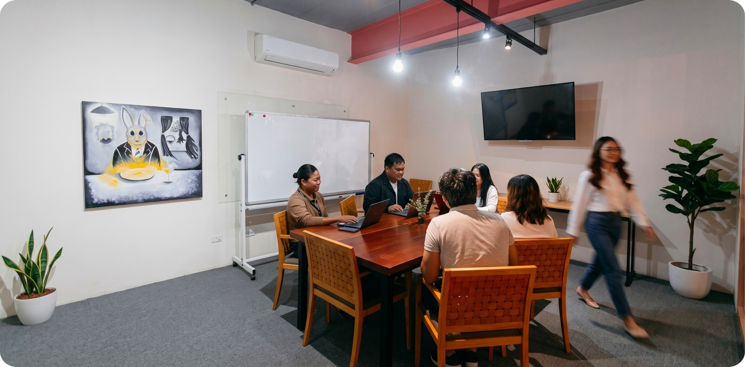 Meeting room in use at Zero-Ten Park Cebu Mandaue