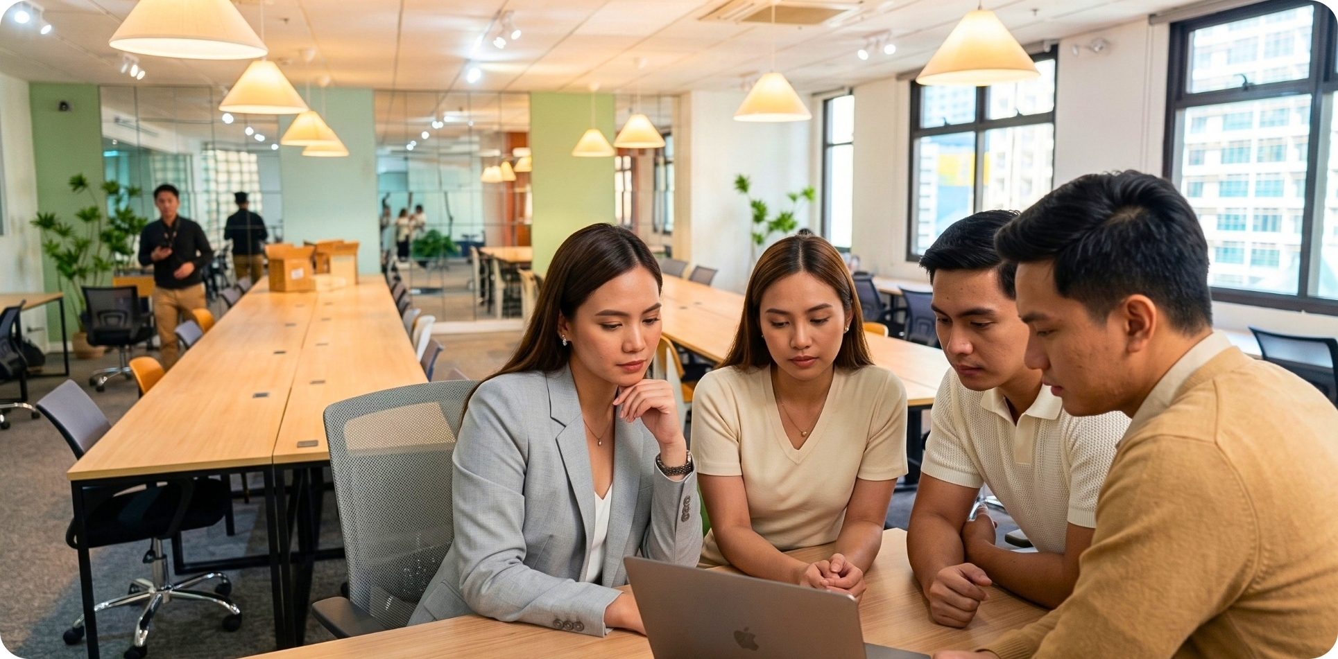 Why contractors need EOR Philippines — remote professional at Zero-Ten Park Cebu IT Park office