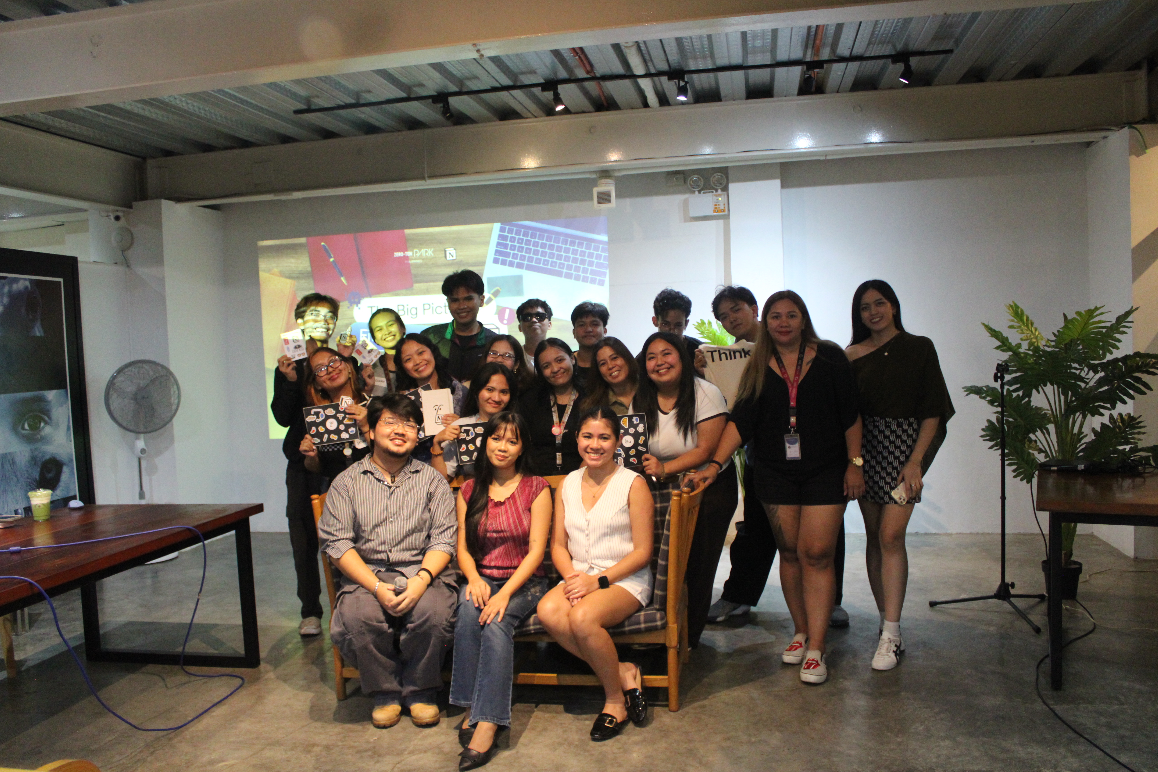 Attendees at the Notion workshops in Mandaue held at Zero-Ten Park
