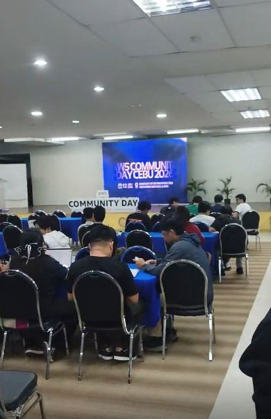 Tech community attendees at AWS Community Day Cebu 2026