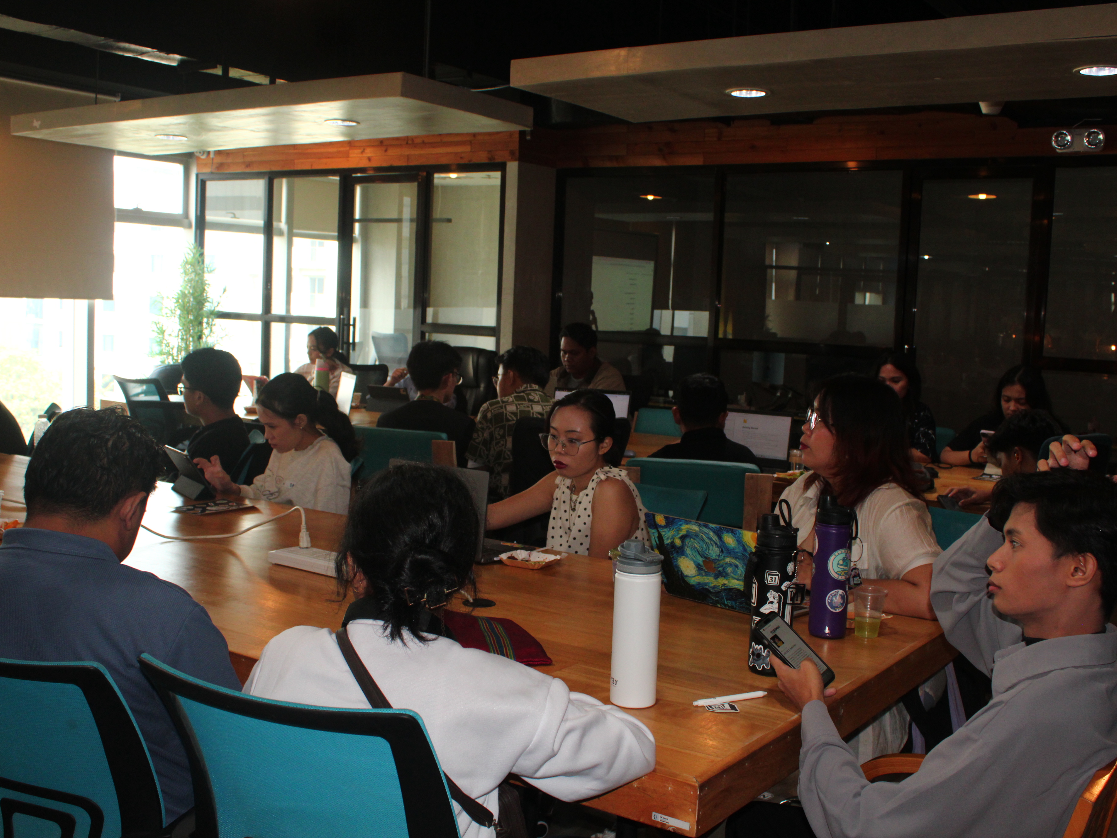 Notion Cebu swag and snacks laid out at Zero-Ten Park IT Park event space in Cebu