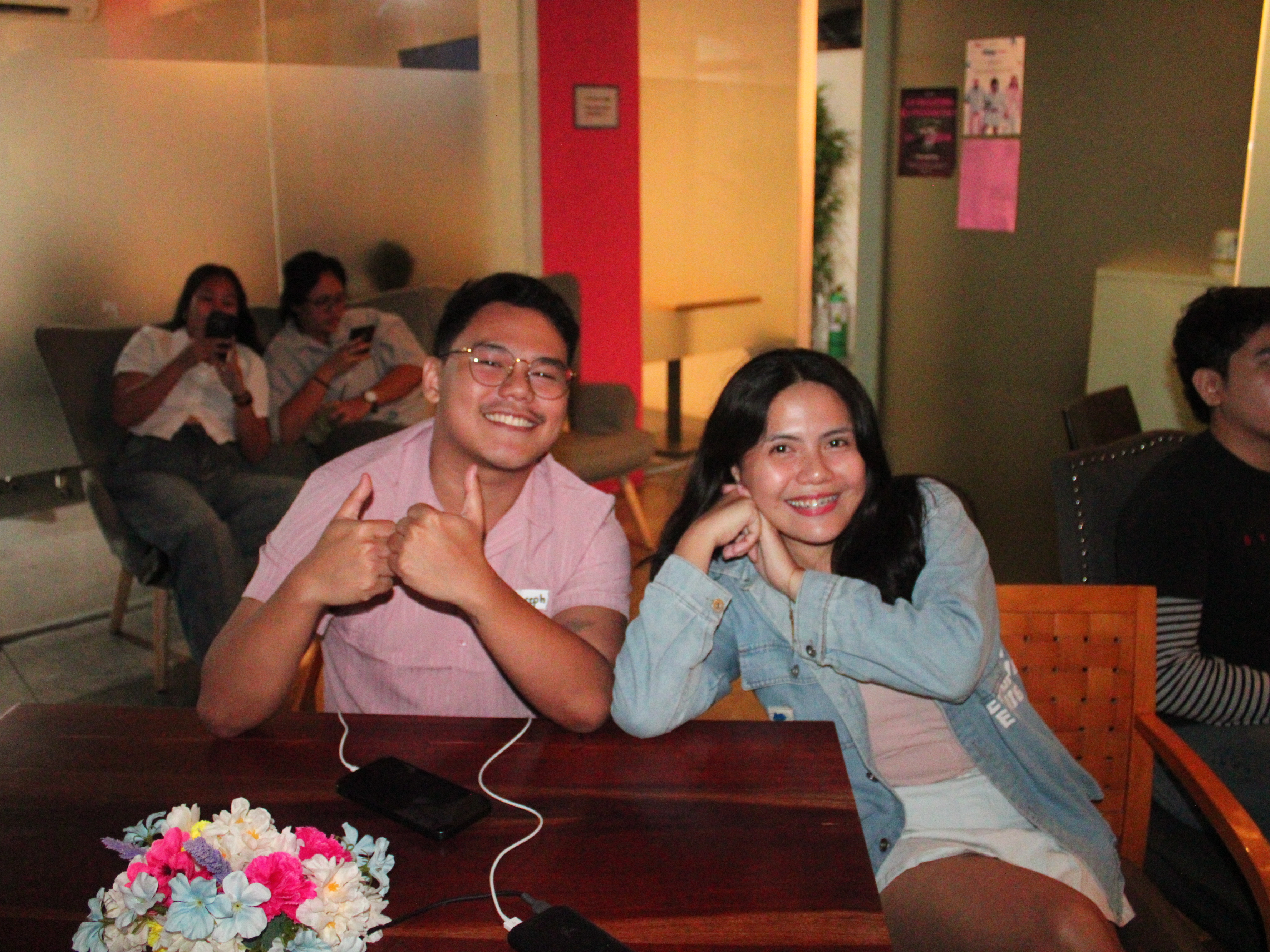 Emotional moment at the Olivia Rodrigo listening party at Zero-Ten Park co-working space in Cebu
